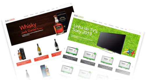 Criação de vitrines de produto<